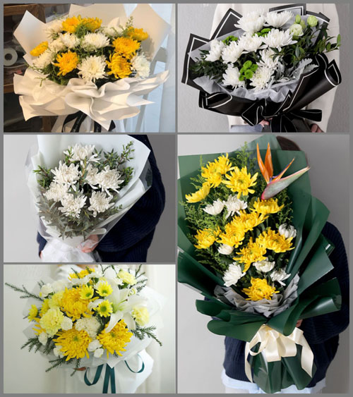 湖北孝感市大悟县三里镇布冲村白事花束代送